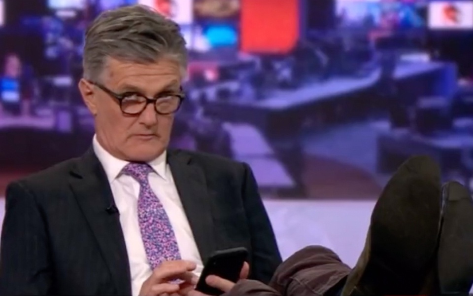 BBC presenter caught red-handed on live TV